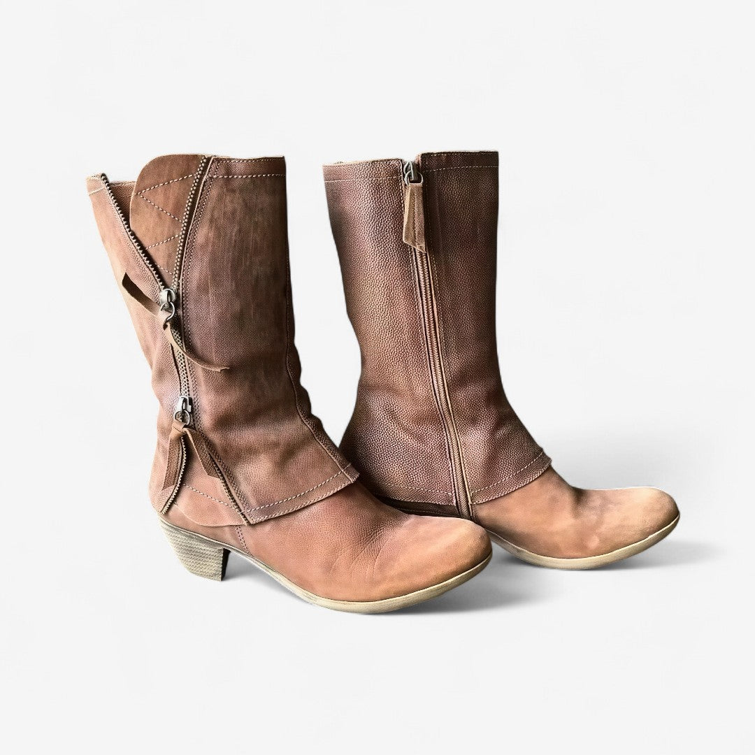 LILY | KLASSISCHE WASSERDICHTE LEDERSTIEFEL