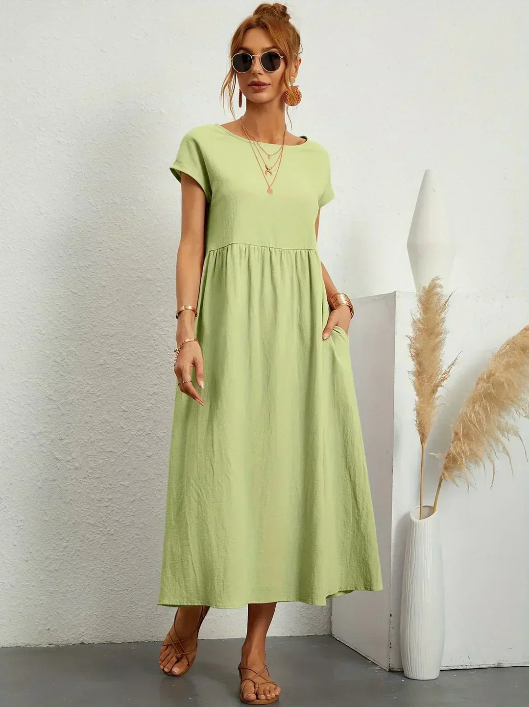 URSINA | FLUIDES MIDI-KLEID