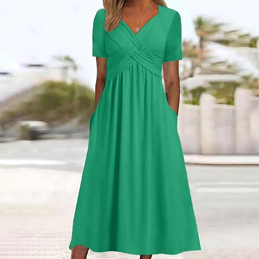 IMOGEN | ELEGANTES A-LINIEN-MIDIKLEID