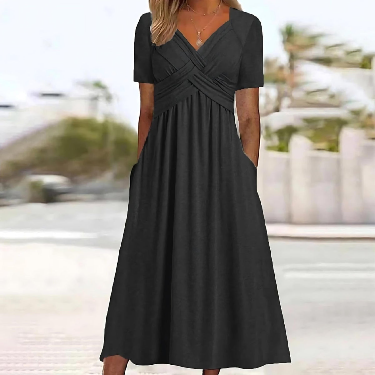IMOGEN | ELEGANTES A-LINIEN-MIDIKLEID