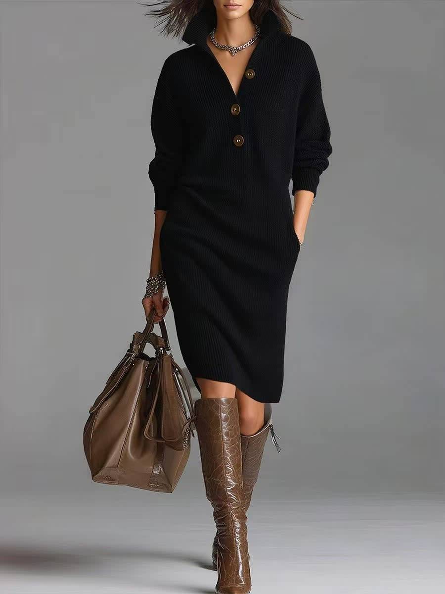 ROSAMUNDINA | ELEGANTES KNOPFKLEID