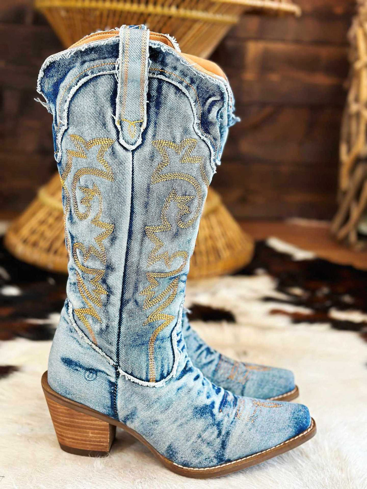 ELOISE | WESTERN-COWBOYSTIEFEL AUS DENIM