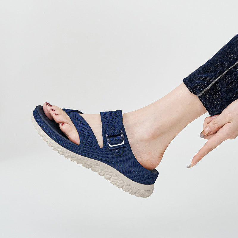 CHLOE | ORTHOPÄDISCHE STRICK-SANDALEN MIT ZEHENSCHLAUFE