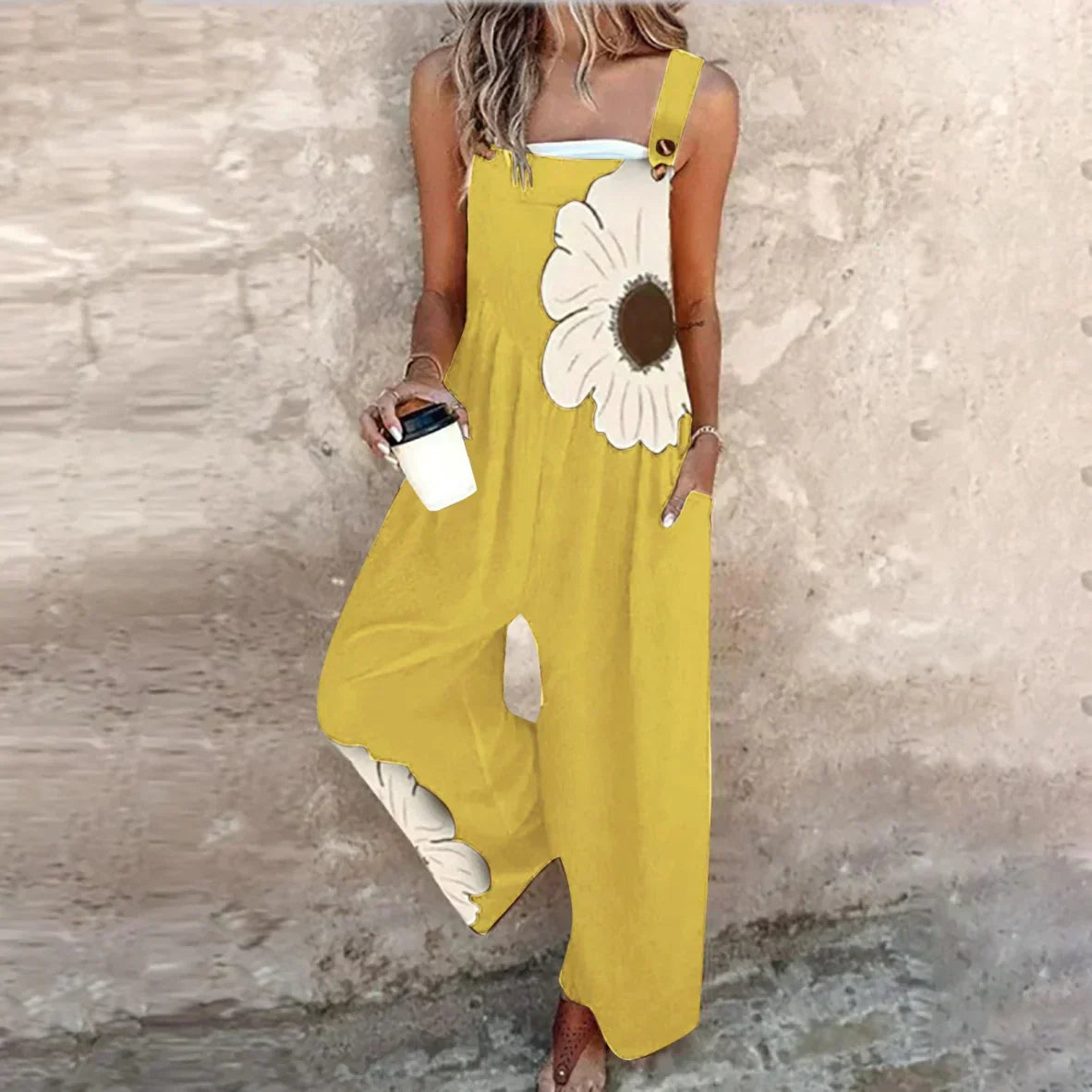 BEQUEMER OVERALL MIT DRUCK