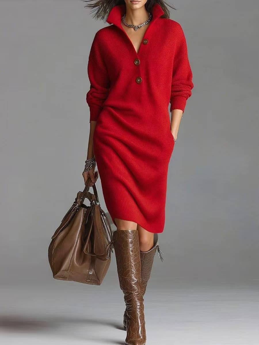 ROSAMUNDINA | ELEGANTES KNOPFKLEID