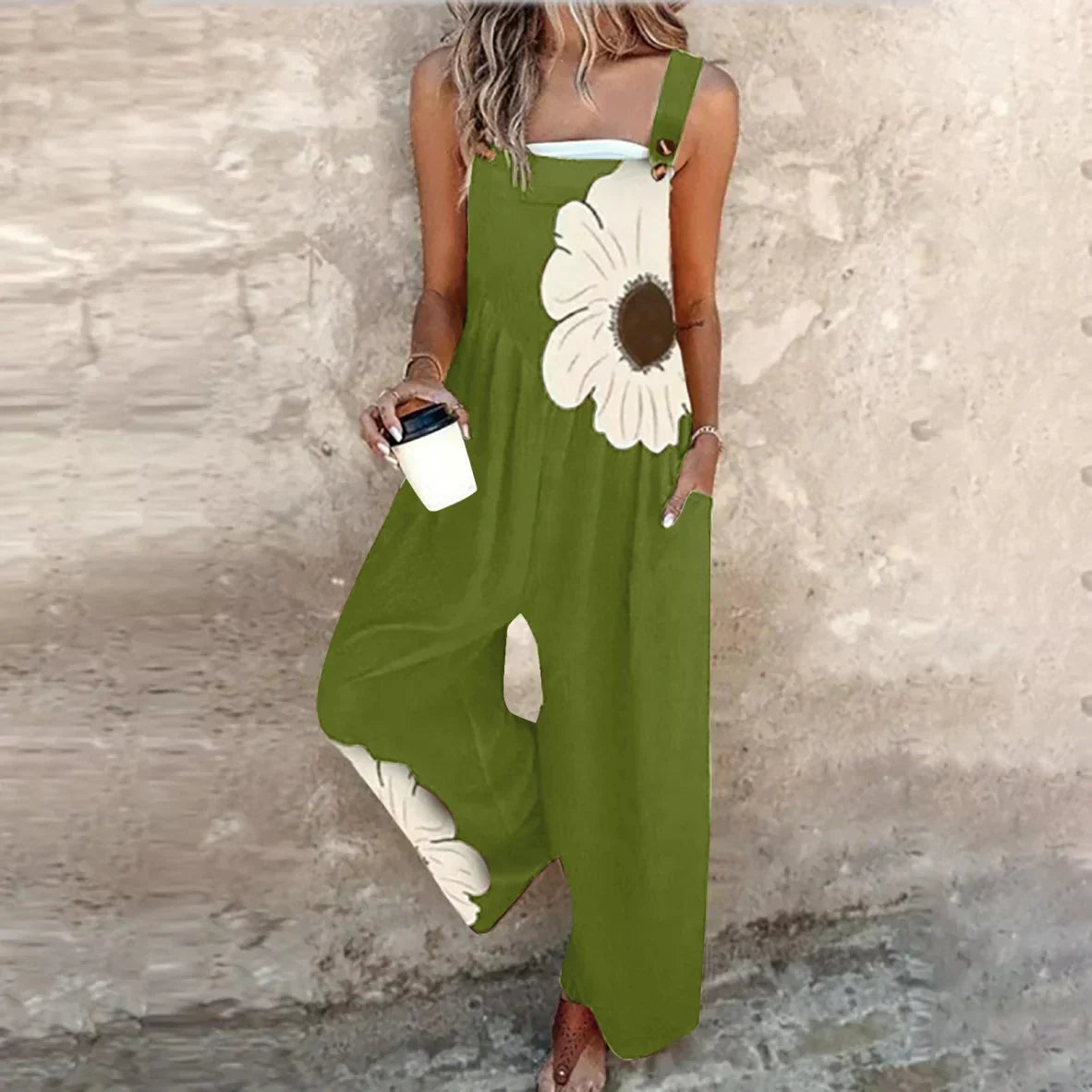 BEQUEMER OVERALL MIT DRUCK