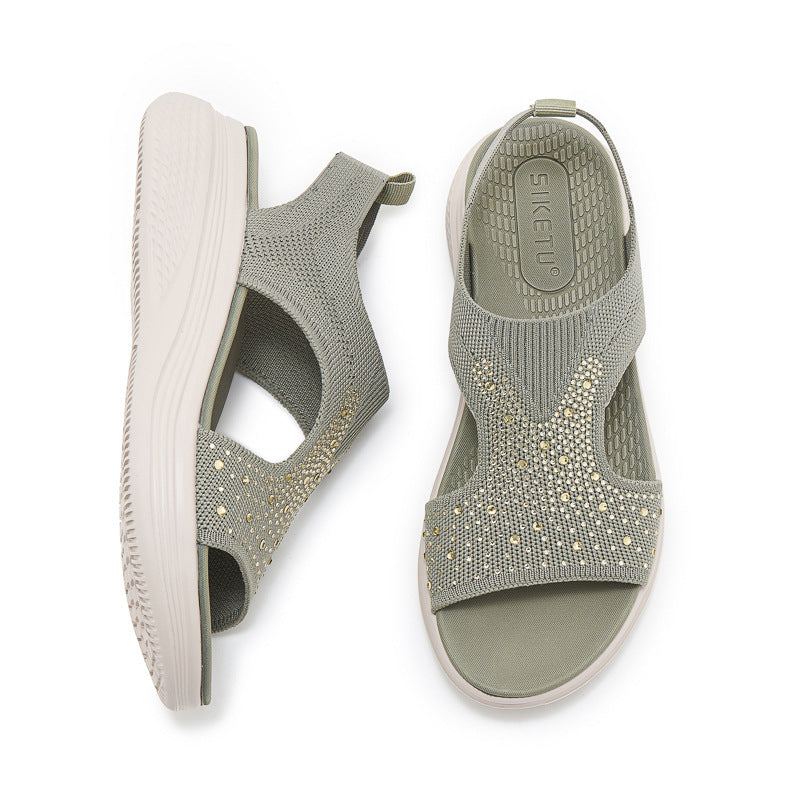 STELLA | GEPOLSTERTE ORTHOPÄDISCHE STRASS-SANDALEN