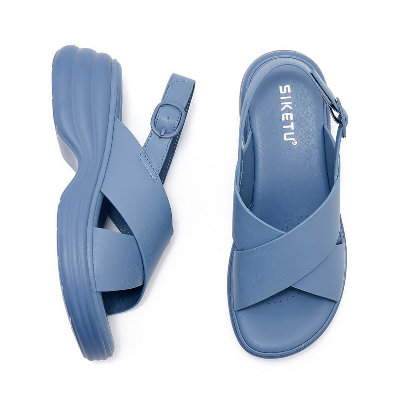 CHARLOTTE | ORTHOPÄDISCHE SANDALEN MIT CROSSOVER-PLATEAUSOHLE