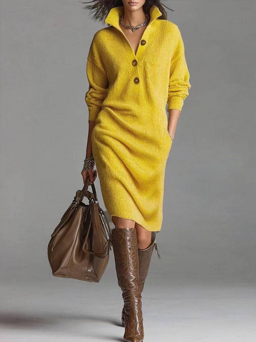 ROSAMUNDINA | ELEGANTES KNOPFKLEID