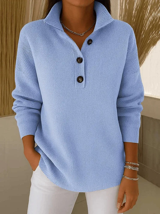FLORENCE | POLO-PULLOVER MIT V-AUSSCHNITT