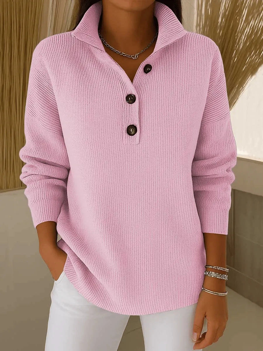 FLORENCE | POLO-PULLOVER MIT V-AUSSCHNITT