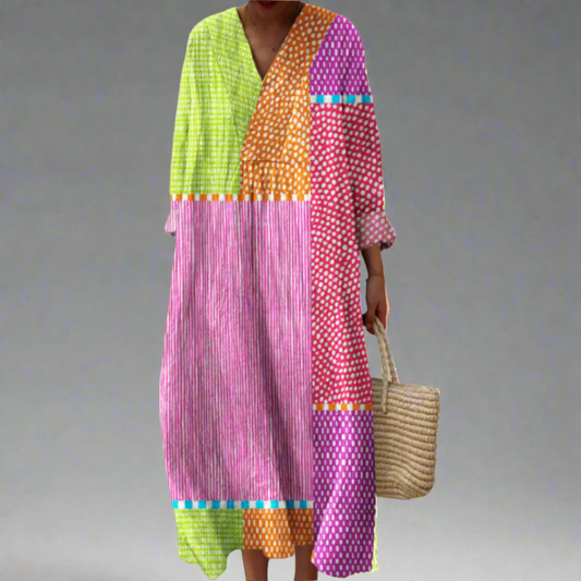 SIENNA | ELEGANTES GEOMETRISCHES KLEID