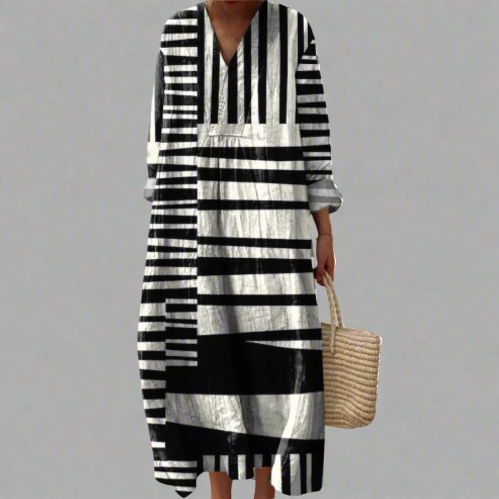 ASHLYN | ELEGANZES GEOMETRISCHES KLEID