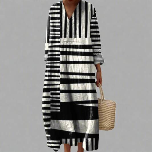 ASHLYN | ELEGANZES GEOMETRISCHES KLEID