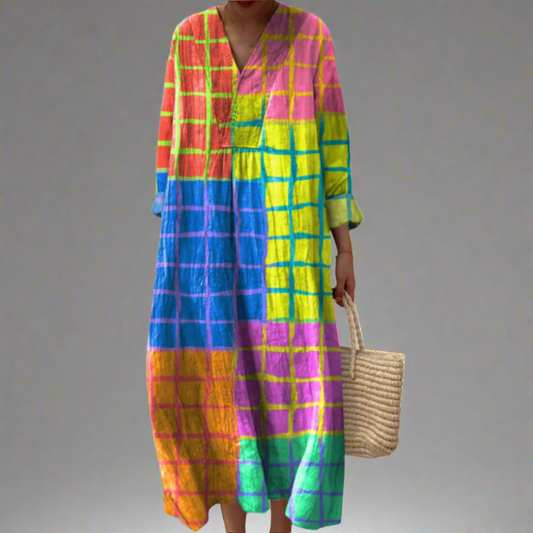 IMOGEN | ELEGANTES GEOMETRISCHES KLEID