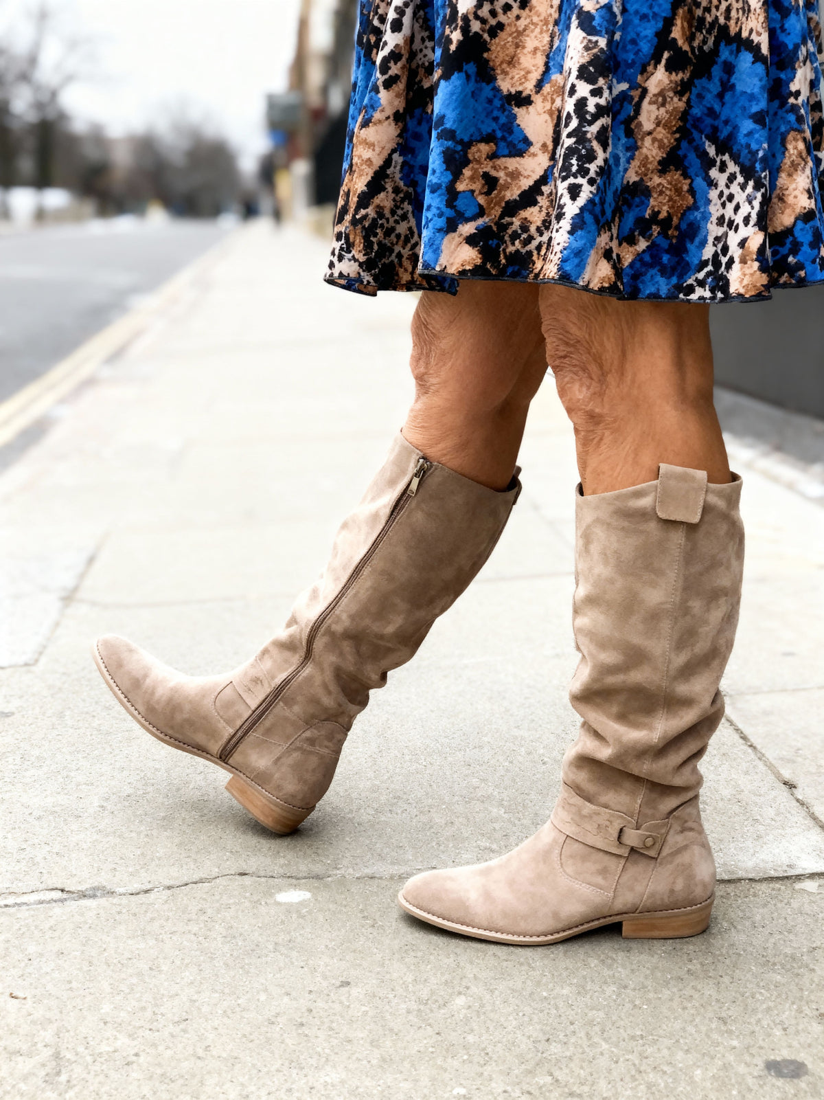 DAISY | ELEGANTE KNEE-HIGH-STIEFEL AUS WILDLEDER