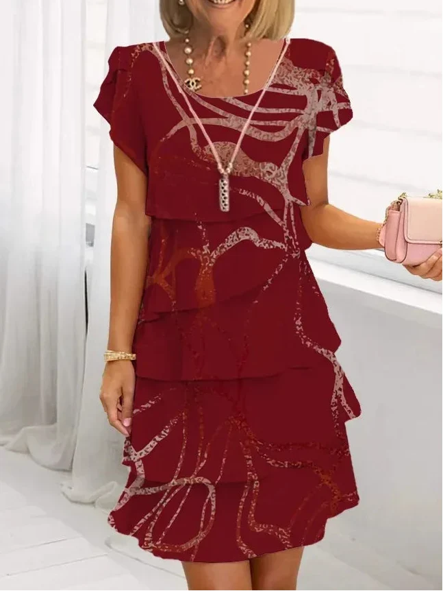 ANGELA | ELEGANT KOMFORT-RÜSCHENKLEID