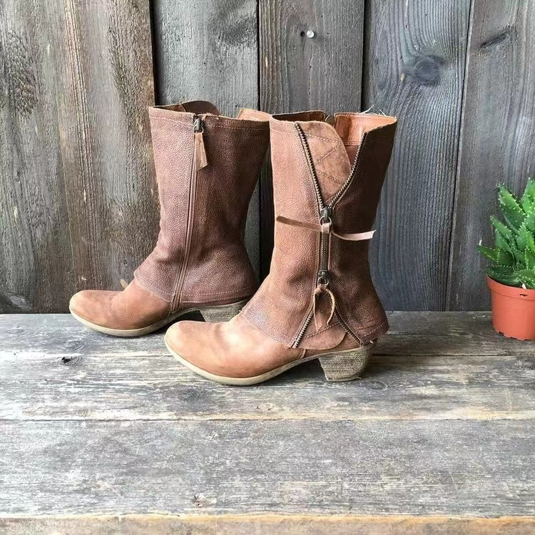 LILY | KLASSISCHE WASSERDICHTE LEDERSTIEFEL