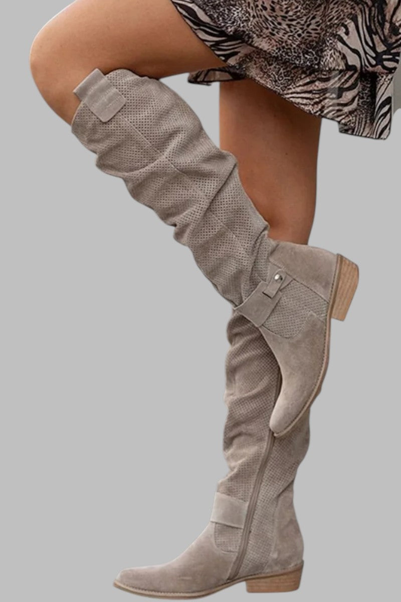 BELLA | ELEGANT SLOUCH-STIEFEL AUS WILDLEDER