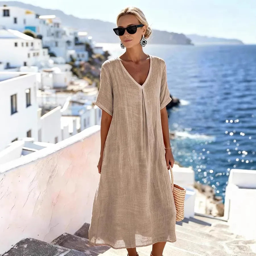 WRENLEY | LOCKER FLIESSENDES MAXIKLEID