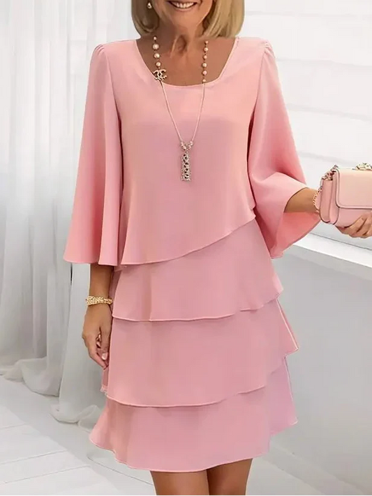 CATHERINE | ELEGANTES KOMFORT-RÜSCHENKLEID