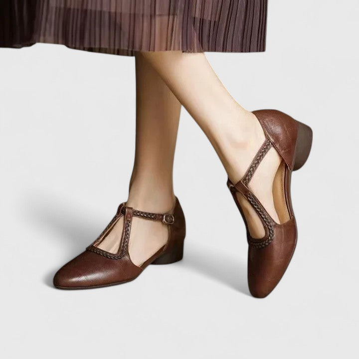 DELPHINE | ELEGANTE FLACHE SANDALEN