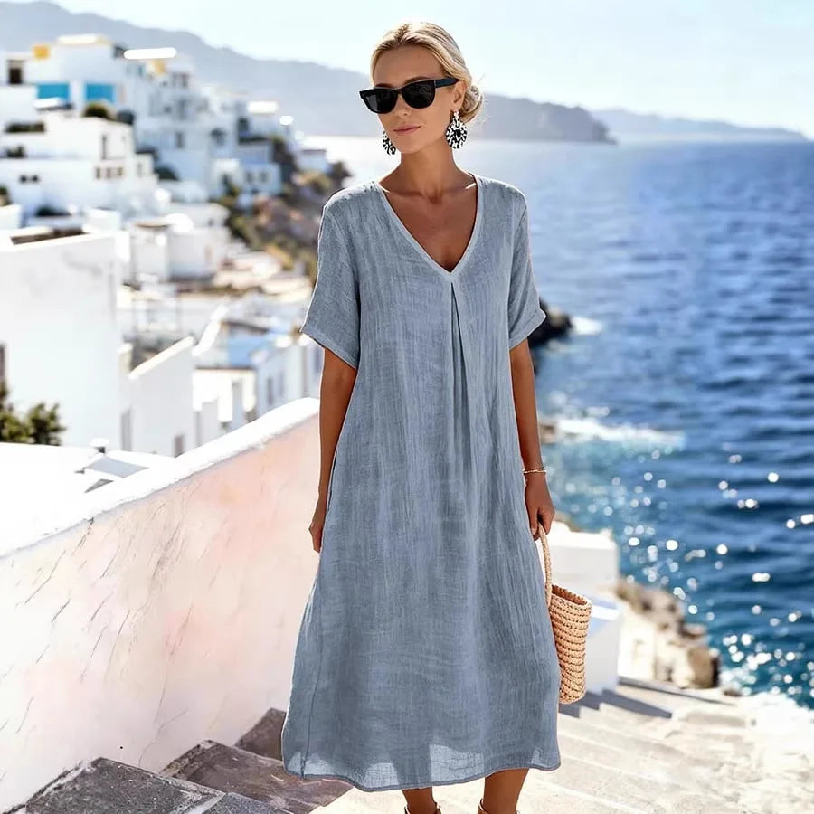 WRENLEY | LOCKER FLIESSENDES MAXIKLEID