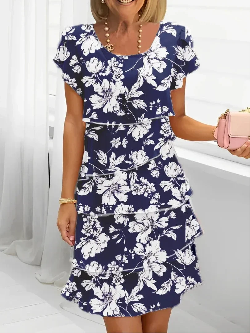 FRANCESCA | ELEGANTES KOMFORT-RÜSCHENKLEID