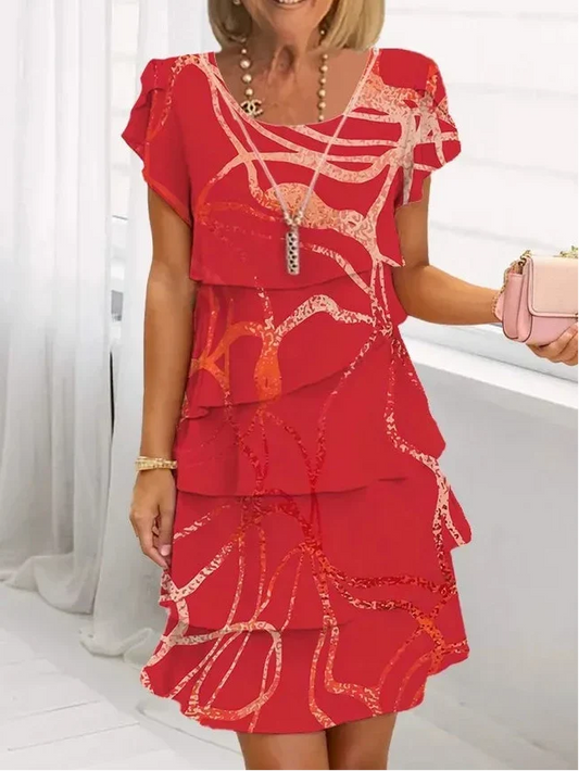 DANIELLE | ELEGANT KOMFORT-RÜSCHENKLEID