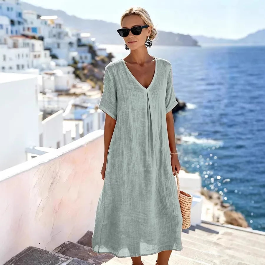 WRENLEY | LOCKER FLIESSENDES MAXIKLEID