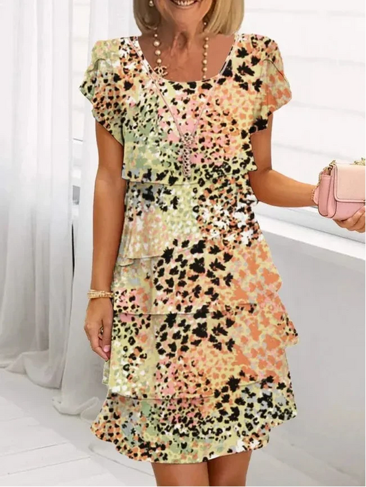 THERESA | ELEGANTES KOMFORT-RÜSCHENKLEID