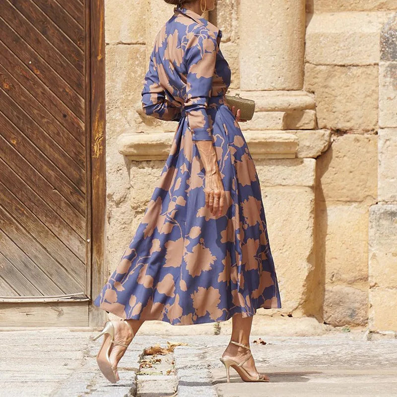 ÉLISE | ELEGANTES LANGES KLEID MIT LANGEN ÄRMELN