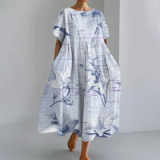 JUTTA | LEICHTES MAXIKLEID MIT ATEMBERAUBENDEM BLUMENPRINT