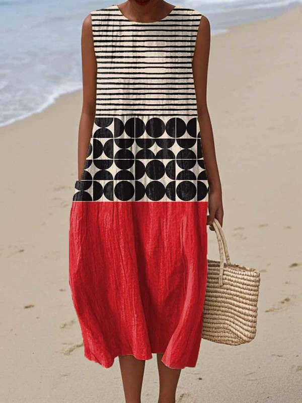 JANE | COLORBLOCK MIDI-KLEID