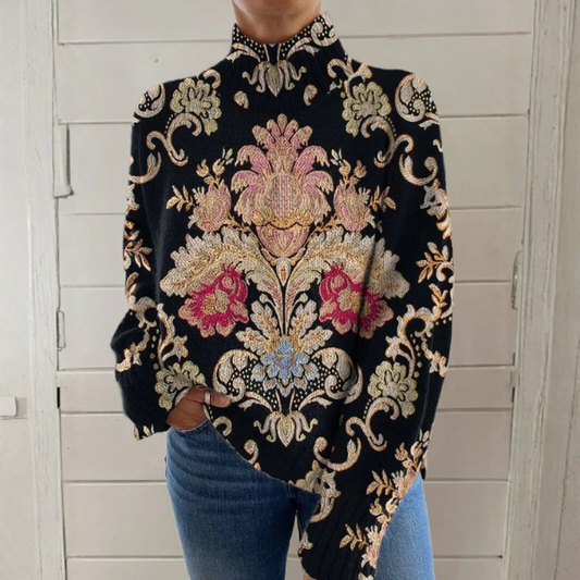 PHOEBE | VINTAGE-BLUMENPULLOVER