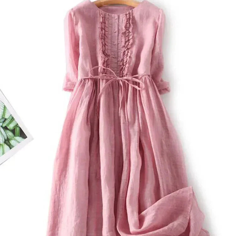 NADÈGE | FEDERLEICHTES MAXIKLEID
