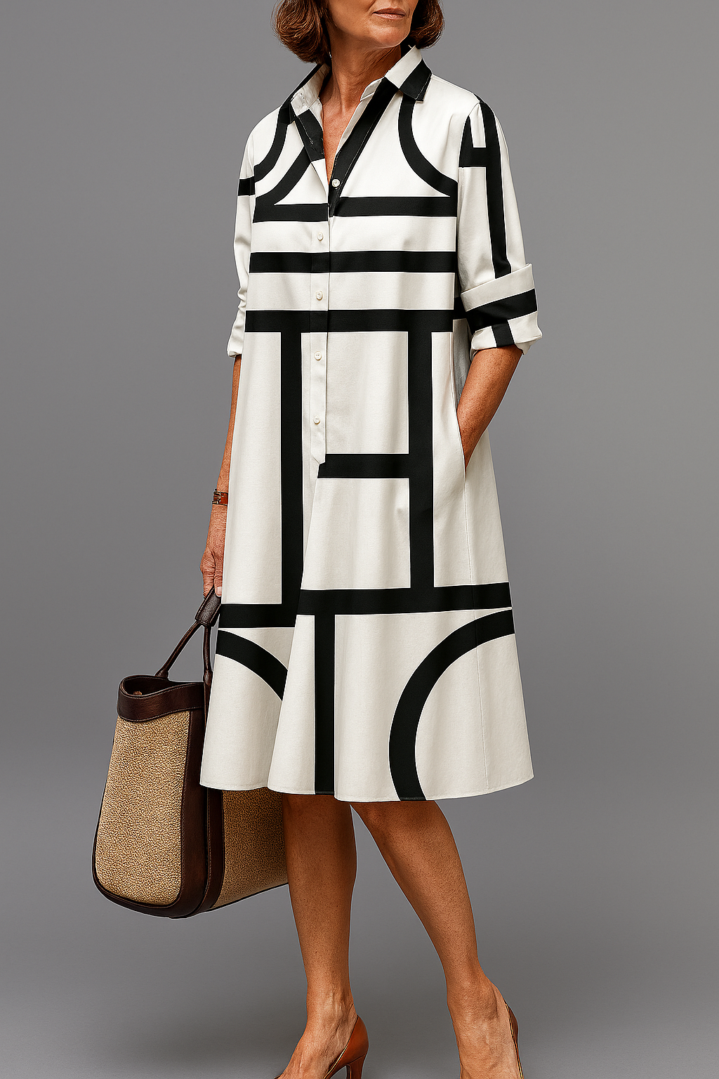ELLIE | STILVOLLES UND ELEGANTES MIDI-KLEID