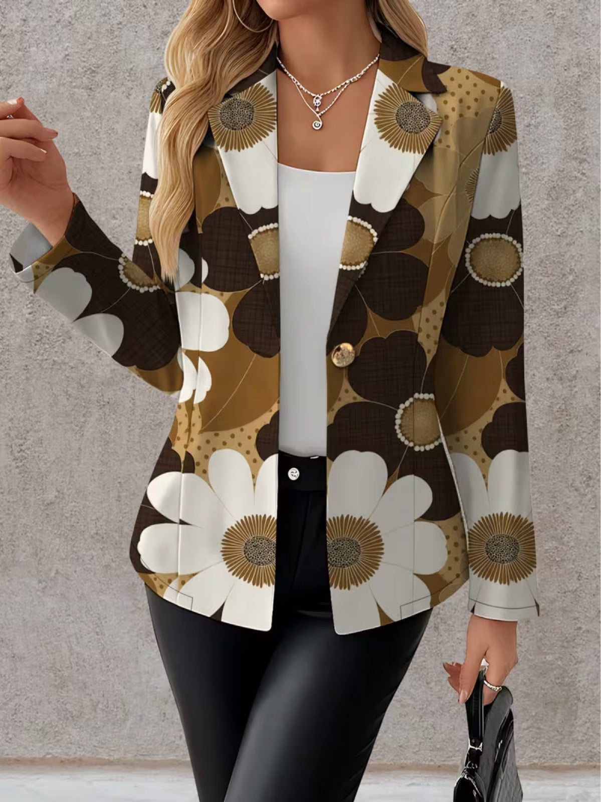 CLOTHILDE | BLAZER MIT GÄNSEBLÜMCHEN-PRINT