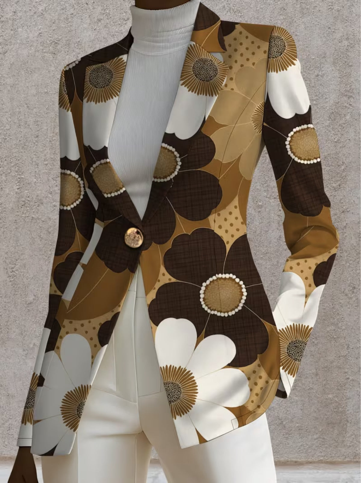 CLOTHILDE | BLAZER MIT GÄNSEBLÜMCHEN-PRINT