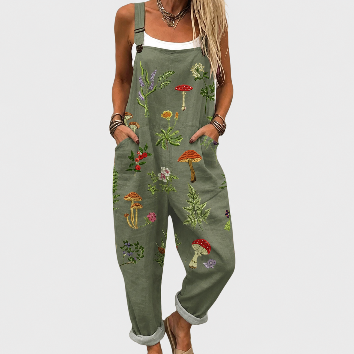 BEQUEMER JUMPSUIT MIT DRUCK