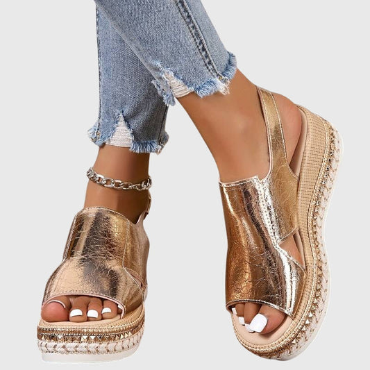 MARGARET | ORTHOPÄDISCHE GOLDSANDALEN