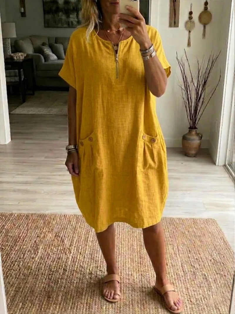 JOAN | SOMMERKLEID MIT REISSVERSCHLUSS
