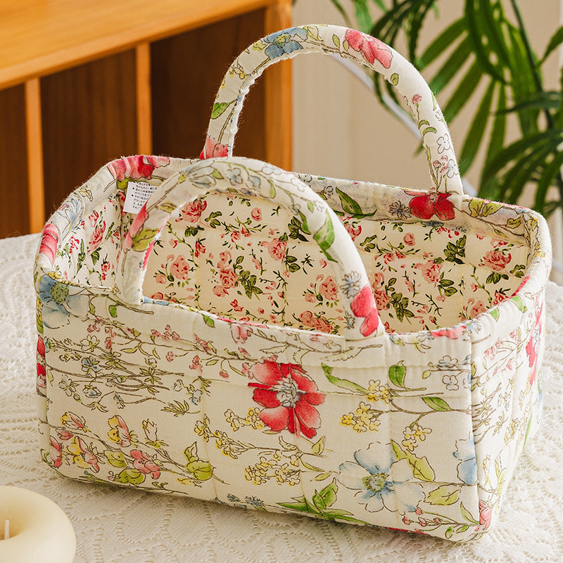 BLOOMELLE | GESTEPPTER AUFBEWAHRUNGSKORB COTTAGE GARDEN