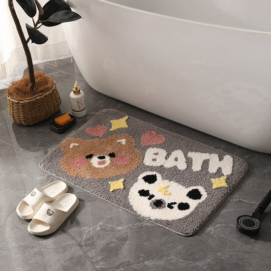 CUDDLEBATH | NIEDLICHE BÄREN- & PANDA-BADEMATTE MIT RUTSCHFESTER UNTERSEITE