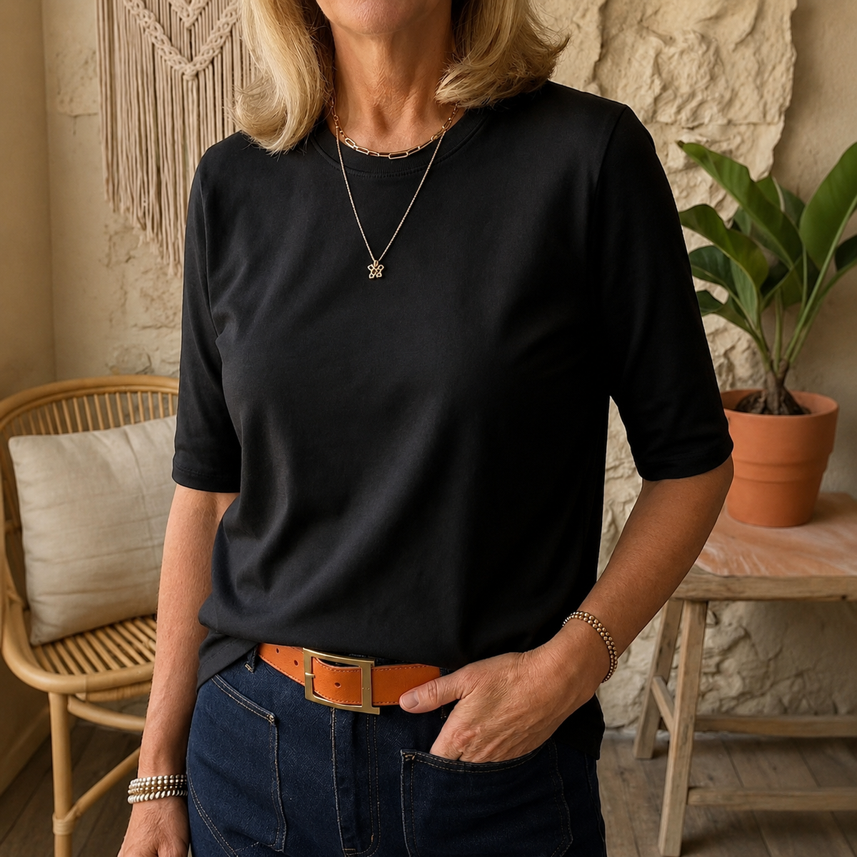 RINGELBLUME | KOMFORT-SHIRT MIT ABDECKUNG