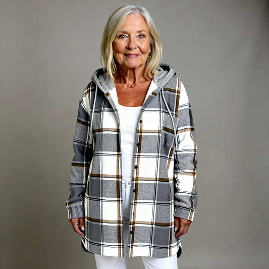MARTINA | DAMEN-MESH-JACKE MIT KNOPFLEISTE