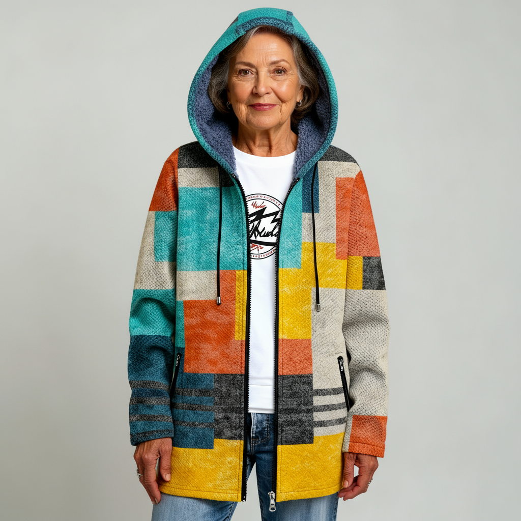 BRONTE | LUXURIÖSER CARDIGAN MIT KÜNSTLERISCHER INSPIRATION