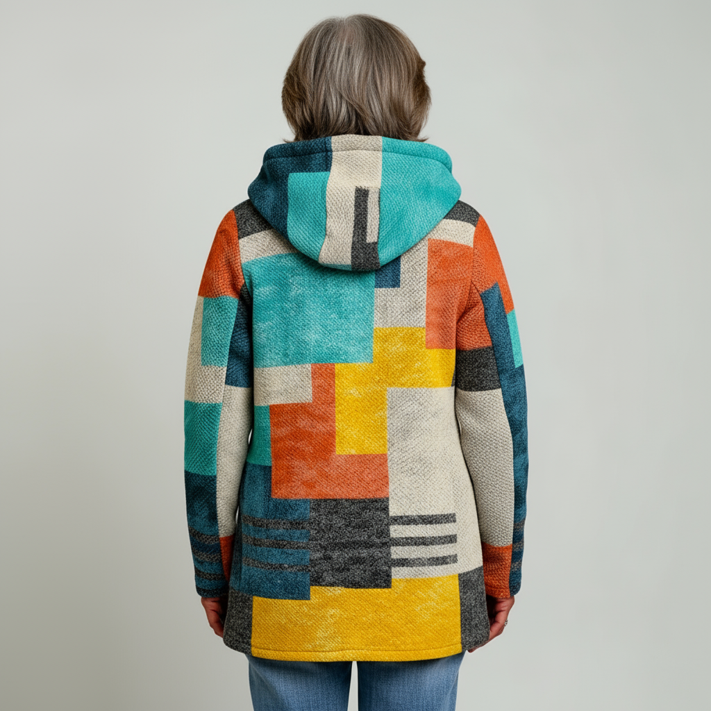 BRONTE | LUXURIÖSER CARDIGAN MIT KÜNSTLERISCHER INSPIRATION