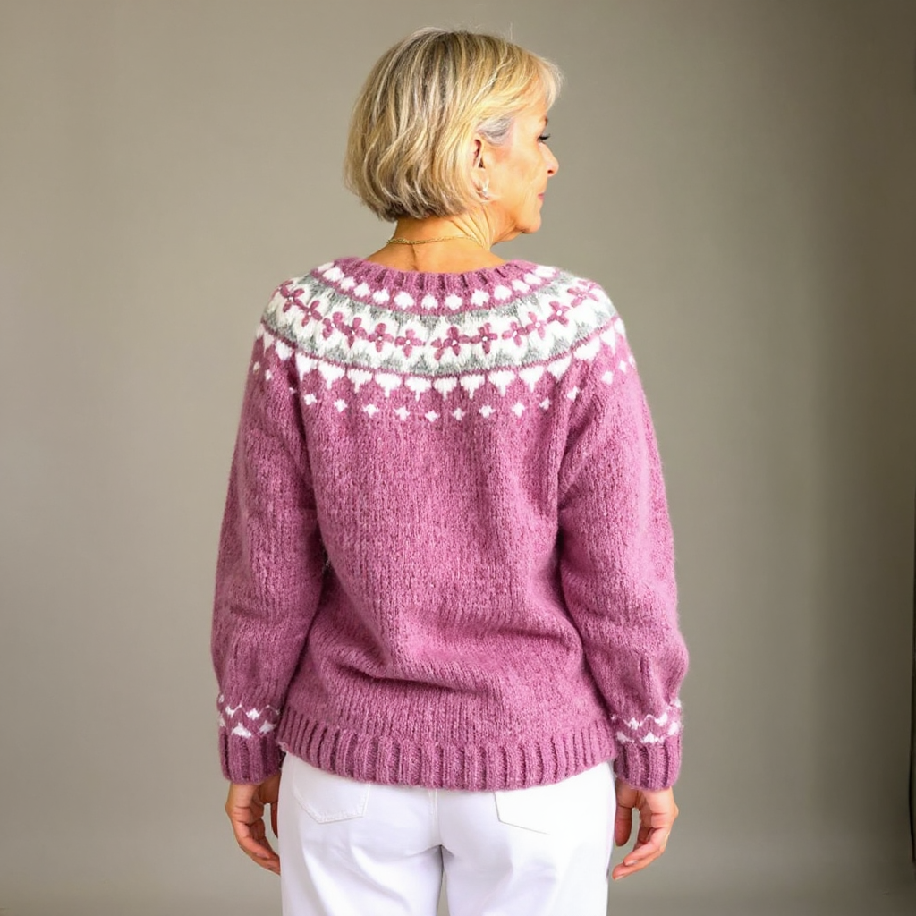 MATILDA | RETRO-STRICKJACKE IM ISLÄNDER-STIL