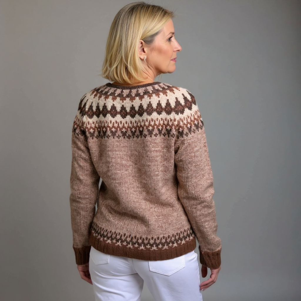 GEORGINA | RETRO-STRICKJACKE IM ISLÄNDISCHEN STIL